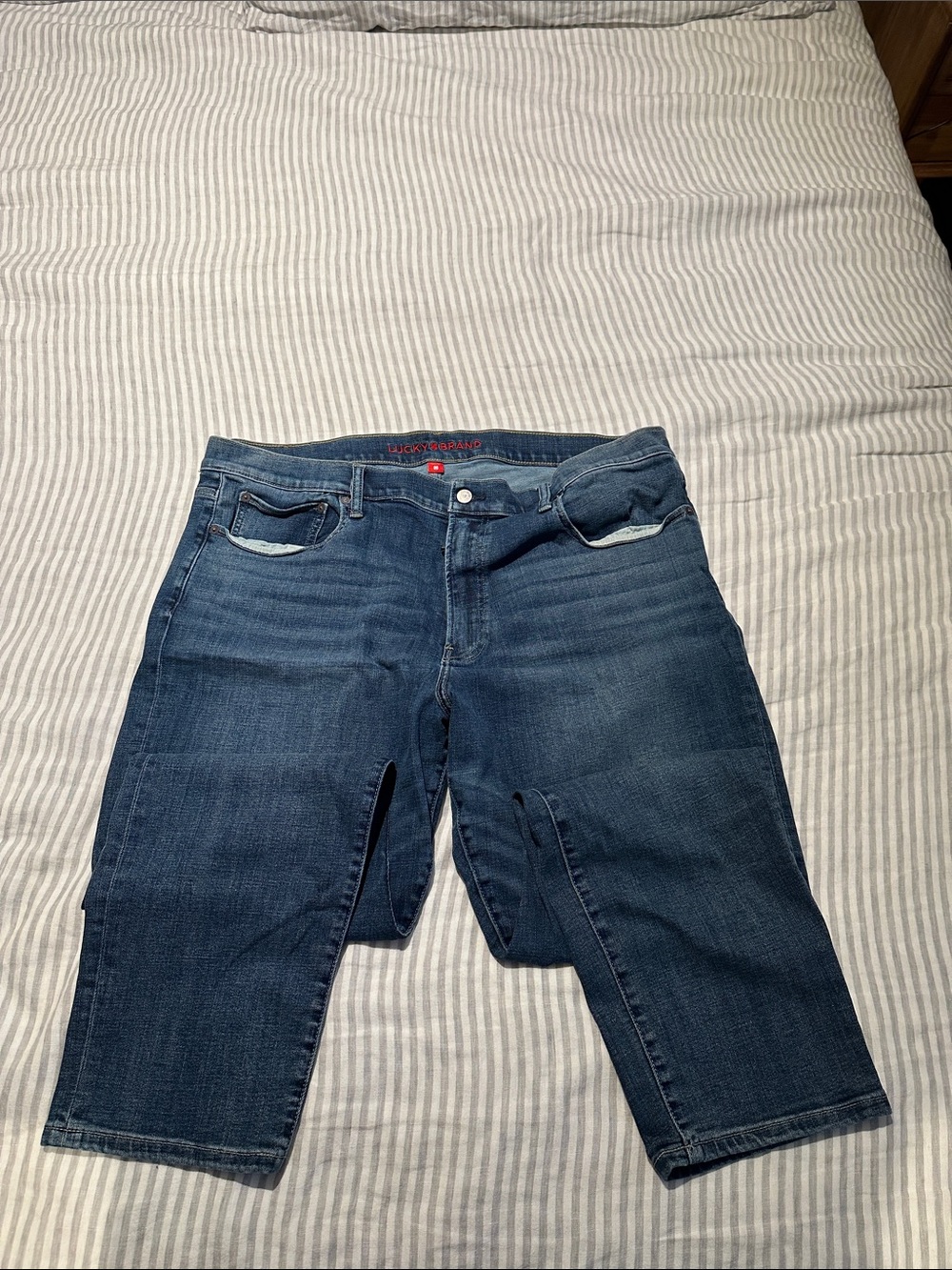 Lucky Brand Men's Relaxed Dark Indigo Denim Jeans
